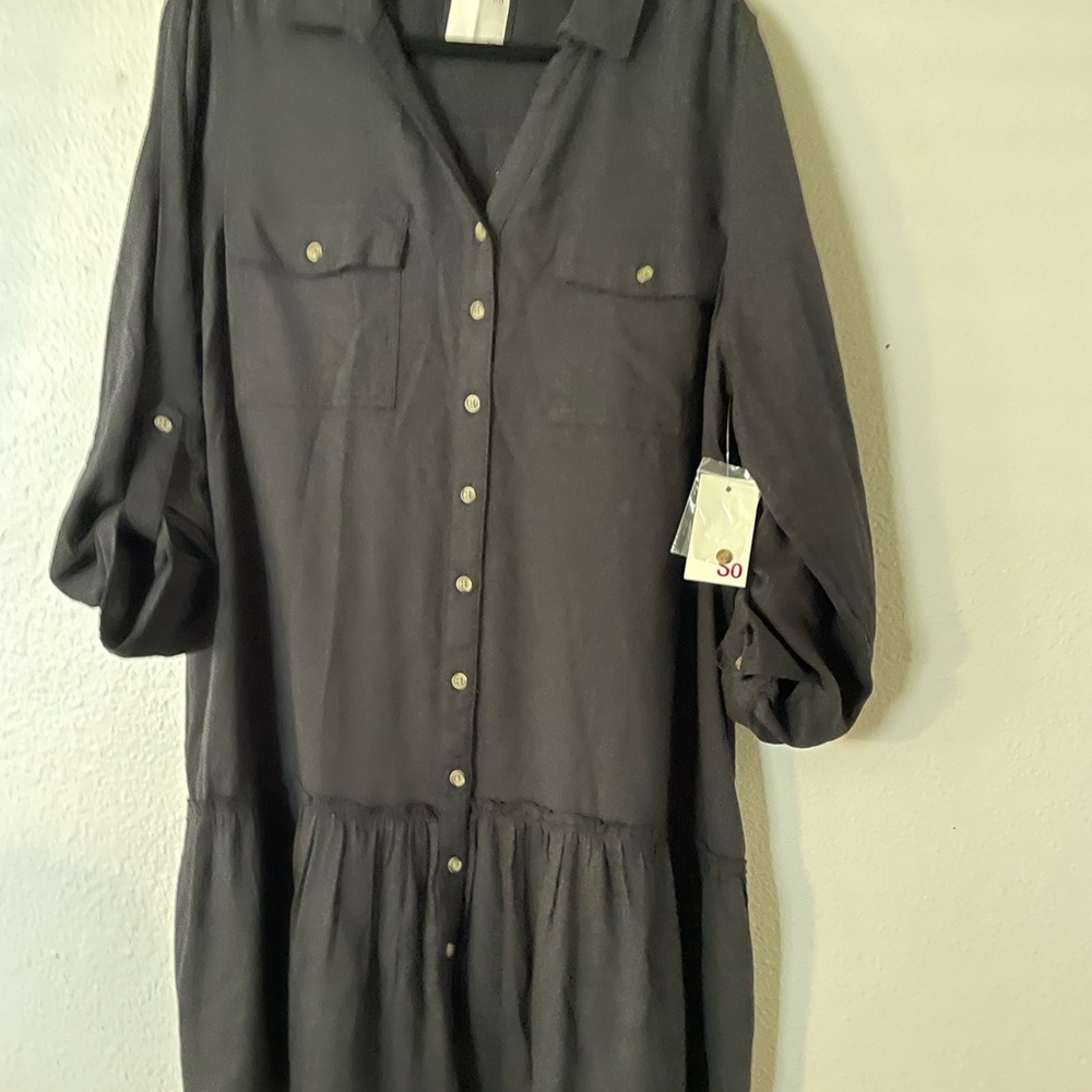 NWT SO Black Long-Sleeve Dress size XXL